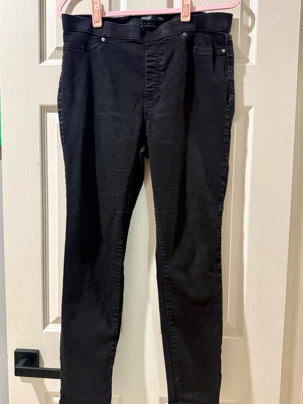 Simply Vera Wang Slim Fit Black Jeans